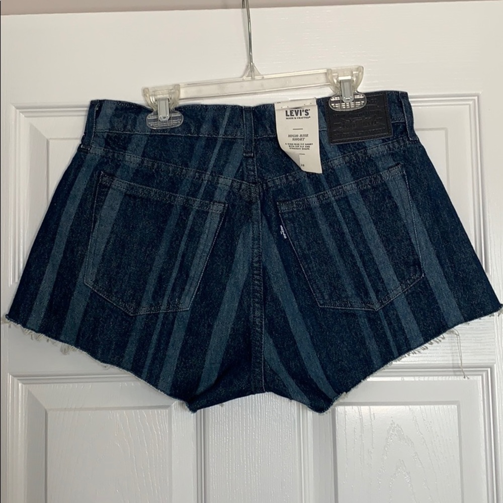 RARE Levi’s Made & Crafted Laser Striped Shorts - Picture 6 of 8